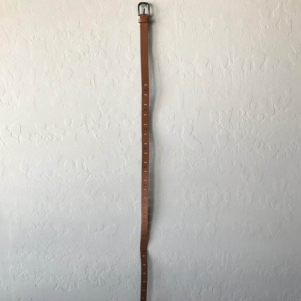 STUDDED BROWN BELT!